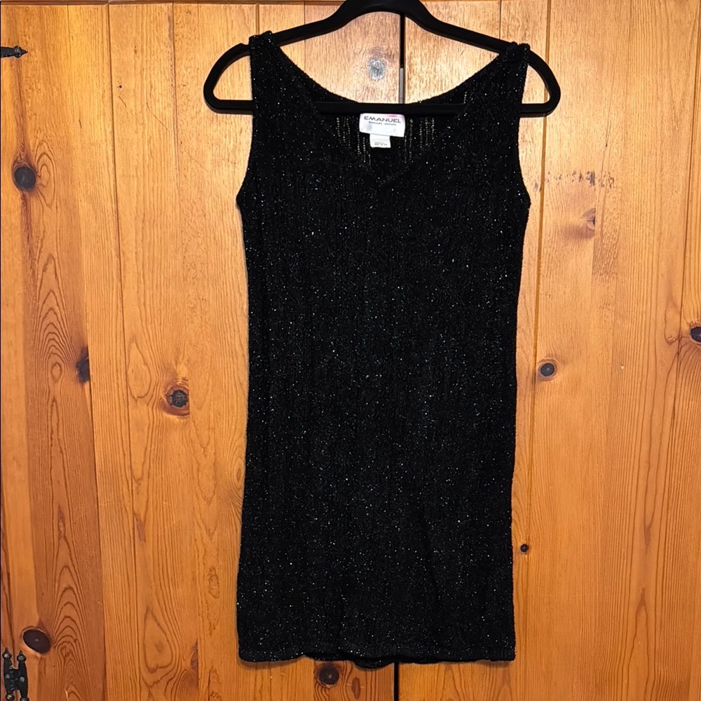 Emanuel Ungaro Black Sheath Mini Dress